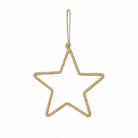 Star with colored twisted string 20 cm in diameter