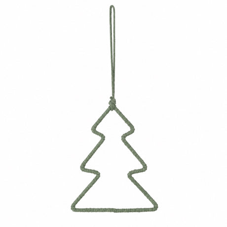 Christmas tree with colored twisted string