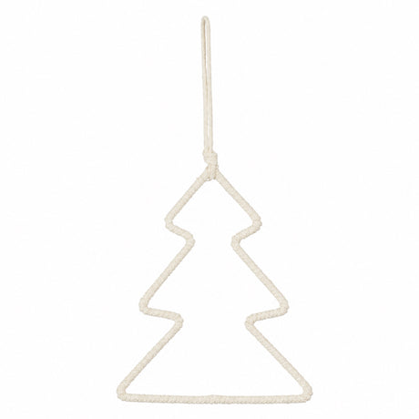 Christmas tree with colored twisted string