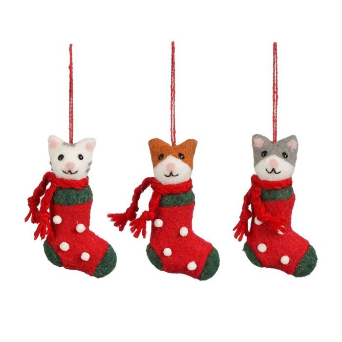 Julesok med kat i filt