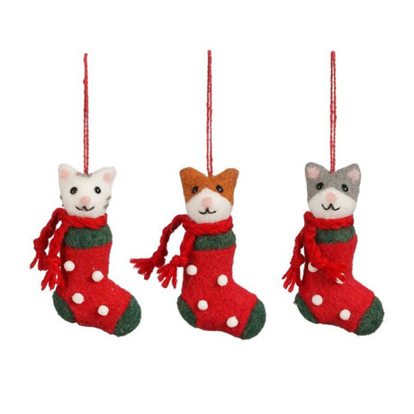 Julesok med kat i filt