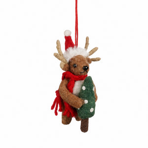 Deer in felt