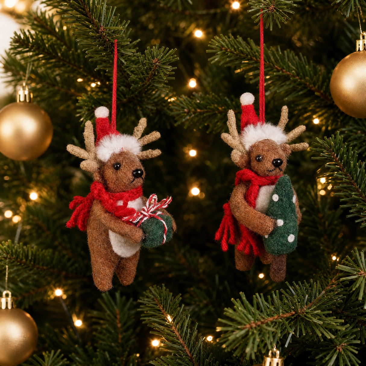 Deer in felt