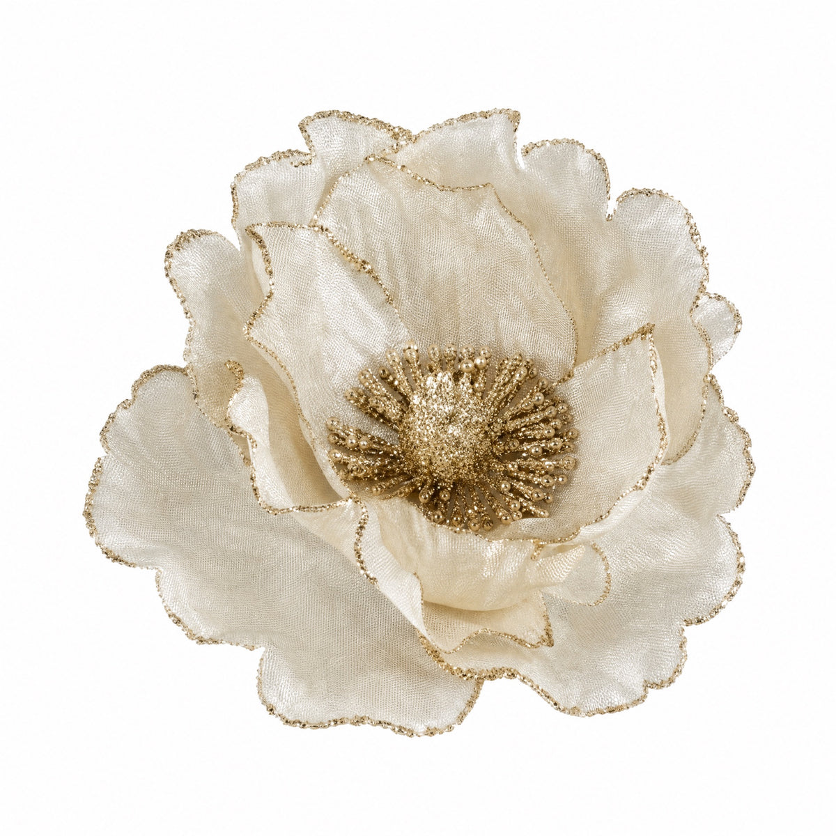 Flower head on clip 14 cm in diameter