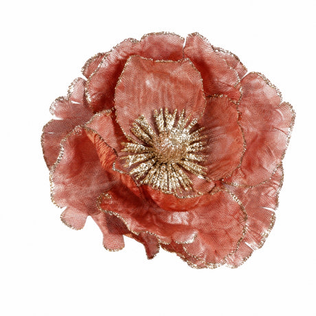 Flower head on clip 14 cm in diameter