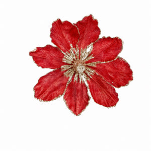 Magnolia flower on clip