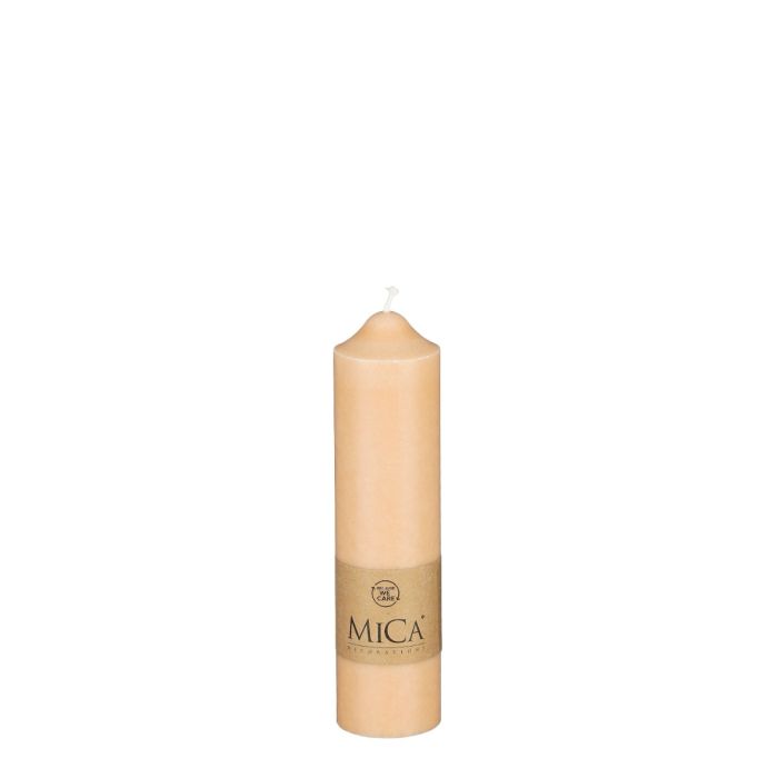 Bloklys 20 cm højt creme