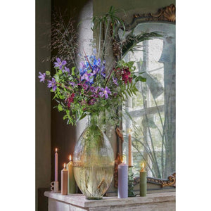 Bloklys 25 cm højt lilla