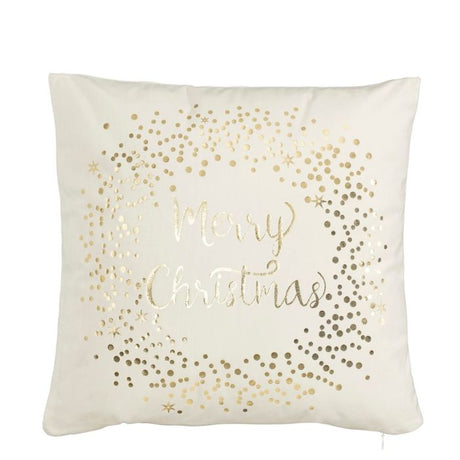 Pyntepude Merry Christmas hvid