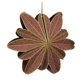 Vinduespynt Blomst bordeaux