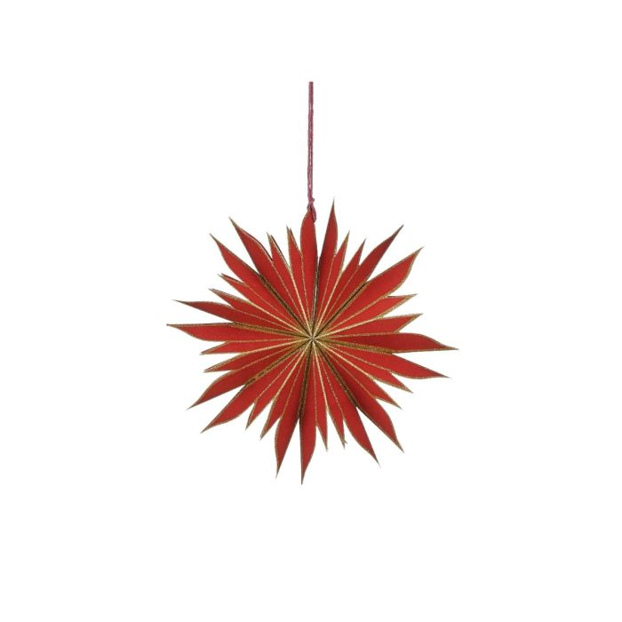 Vinduespynt Stjerneblomst rød