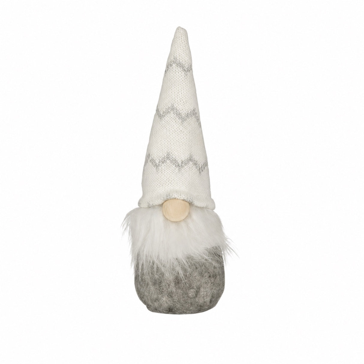 Santa gnome grey and white 17 cm tall