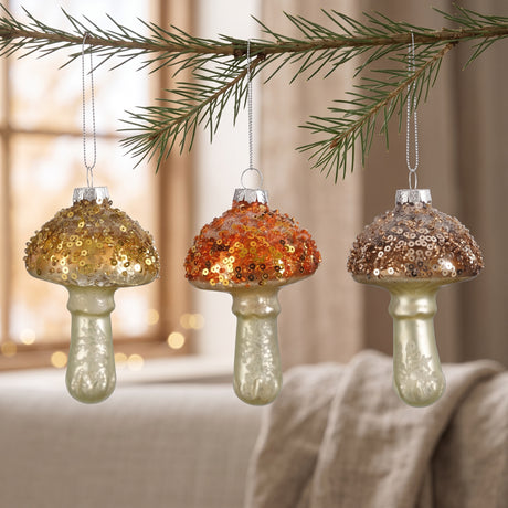 Christmas bauble Mushroom 8 cm high