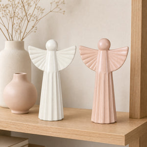 Porcelain angels 18 cm high
