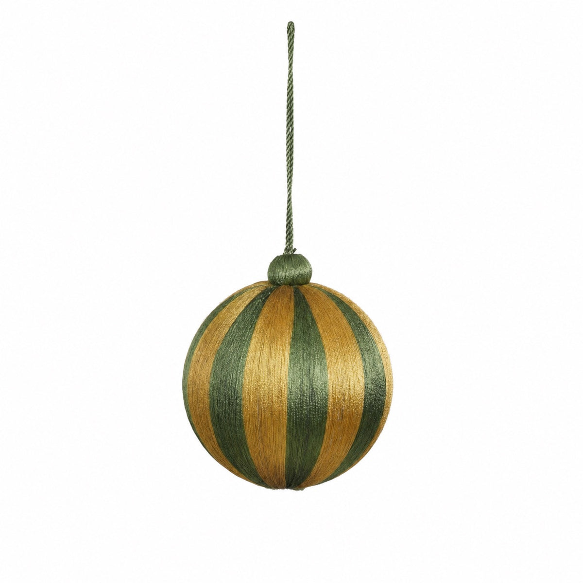 Christmas baubles with stripes 10 cm in diameter