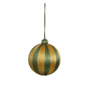 Christmas baubles with stripes 10 cm in diameter