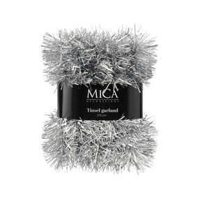 Sølvfarvet guirlande