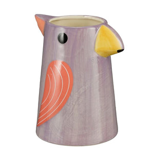 Funny Vase fugl lilla blomstervase i keramik