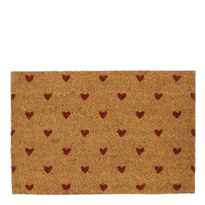 Dørmåtte med hjerter