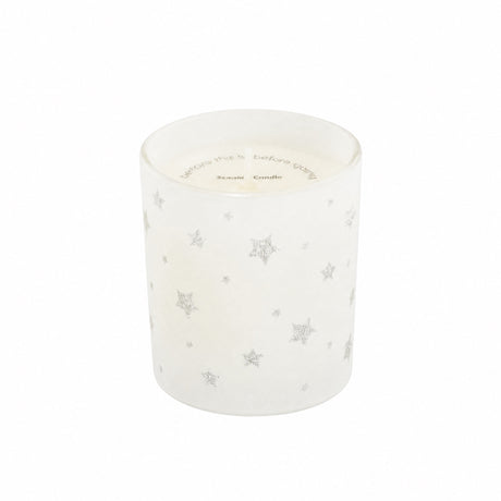 Scented candle with stars