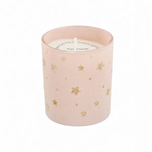 Scented candle with stars