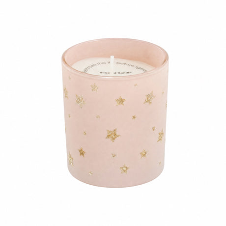 Scented candle with stars