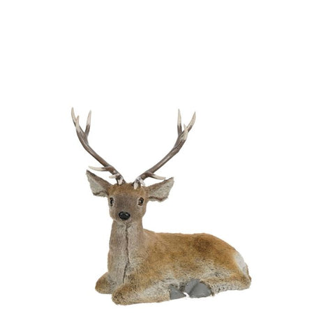 Large reclining deer, 50 cm tall