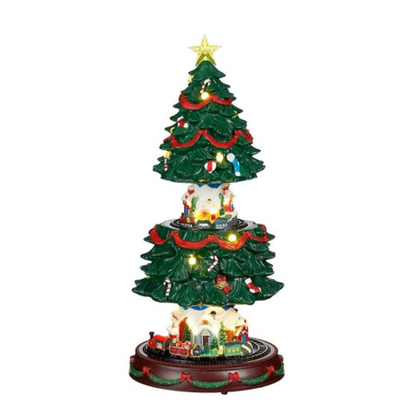 Juletræ med tog 46 cm højt