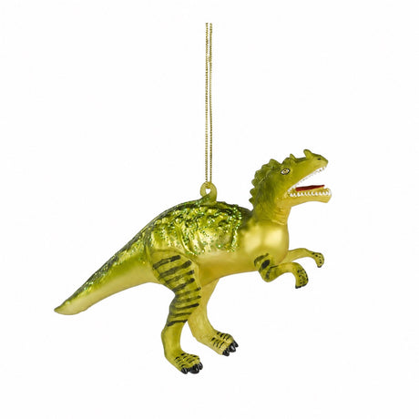 Christmas bauble Dinosaur green