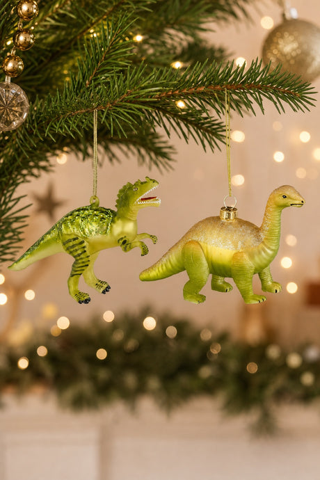 Christmas bauble Dinosaur green