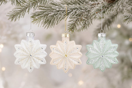 Christmas bauble Snowflake pastel