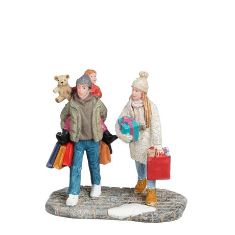 Luville Familien på julemarked