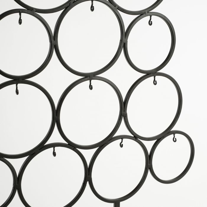 Dekorationsjuletræ sort metal 117 cm højt