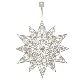 Snefnug champagnefarvet 49 cm i dia