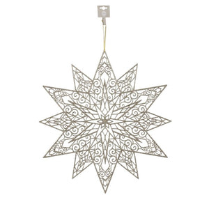 Snefnug champagnefarvet 49 cm i dia