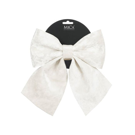 Sløjfe hvid velour