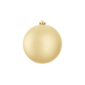 Stor julekugle mat guld 15 cm i dia