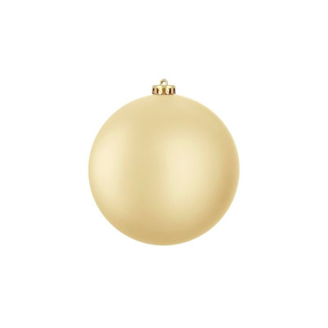 Stor julekugle mat guld 15 cm i dia