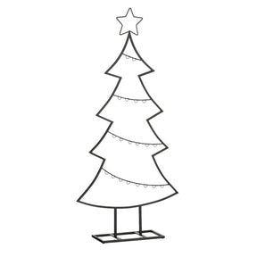 Juletræ i sort metal 105 cm højt