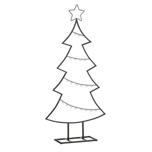 Juletræ i sort metal 105 cm højt