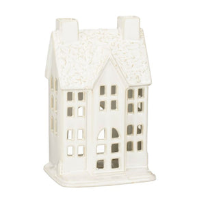 Lyshus med to skorstene off white