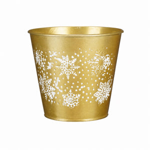 Flower pot covers with snowflake pattern