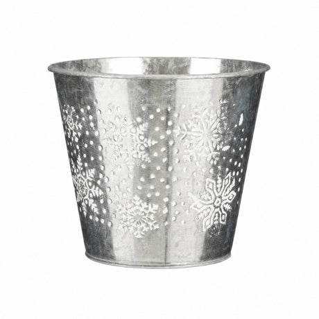 Flower pot covers with snowflake pattern