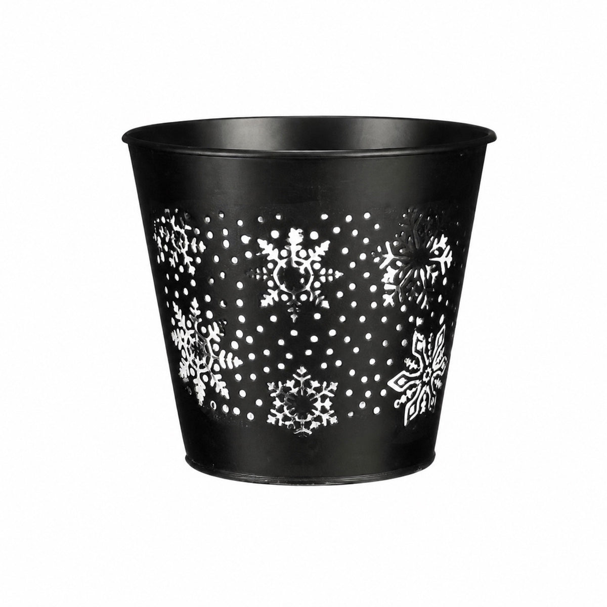 Flower pot covers with snowflake pattern