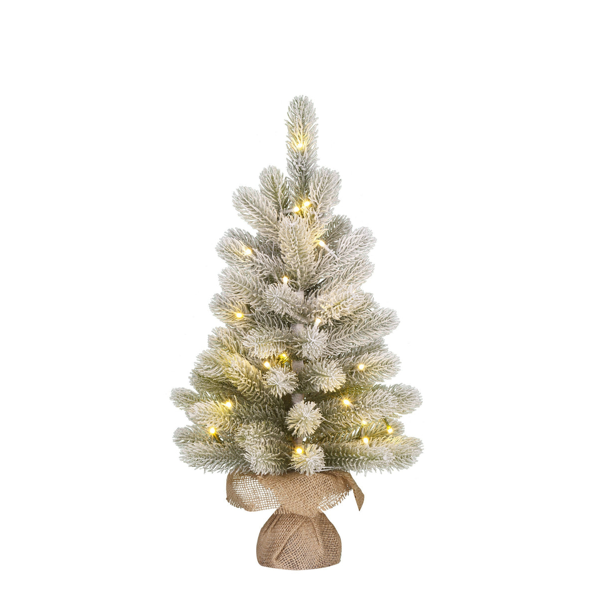 Nagoya Christmas tree with snow and lights, 60 cm high from Mica Decoration