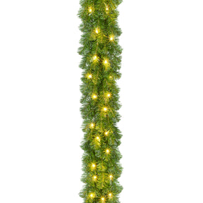 Fir garland with lights, 180 cm long, 230 V, for outdoor use