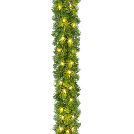 Fir garland with lights, 5 m long, 230 V, for outdoor use