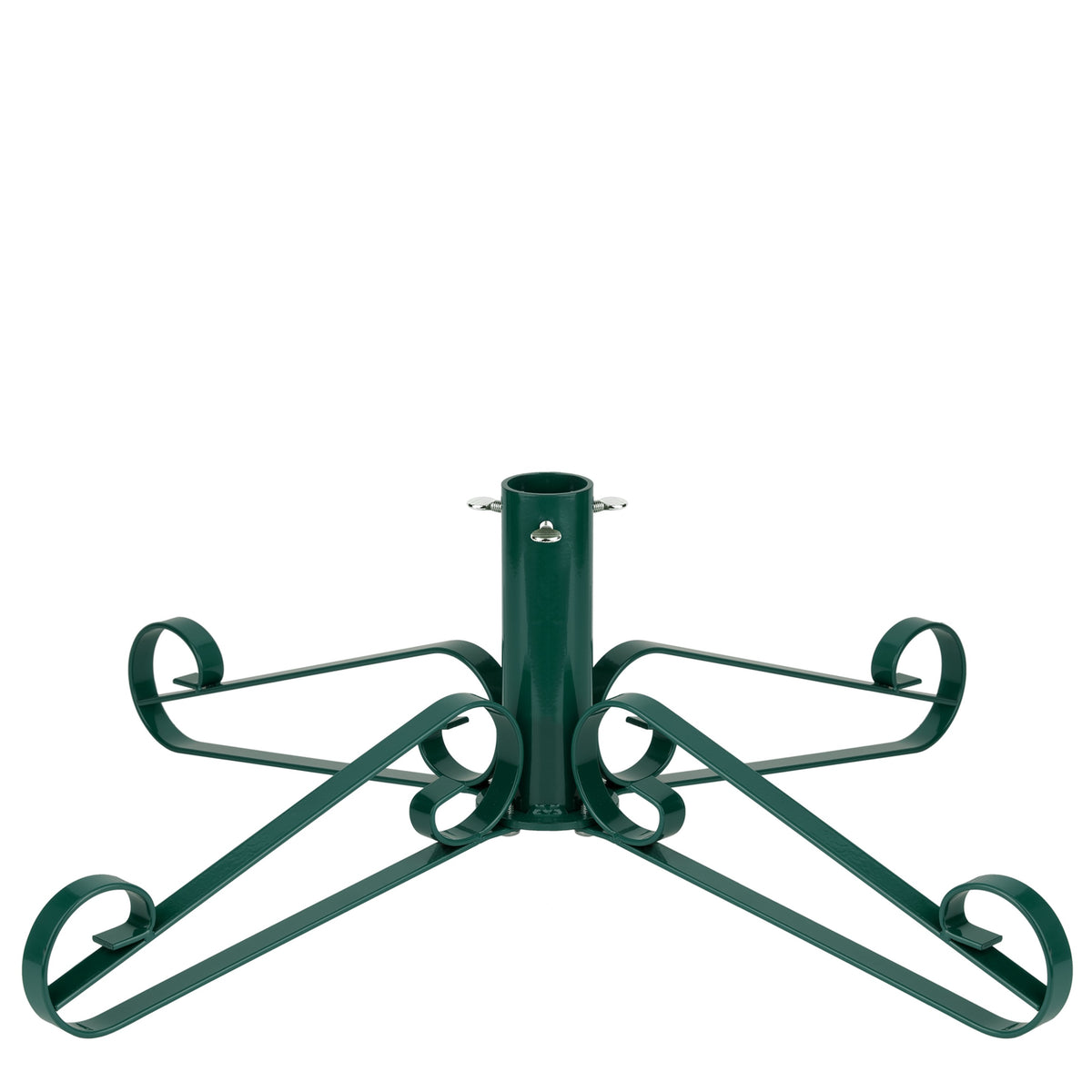 Green metal Christmas tree stand