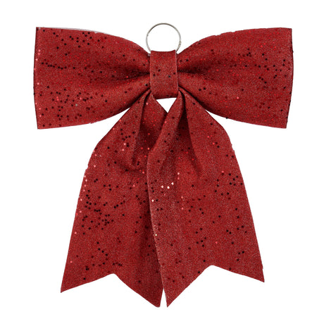 Large red decorative bow, 40 cm wide