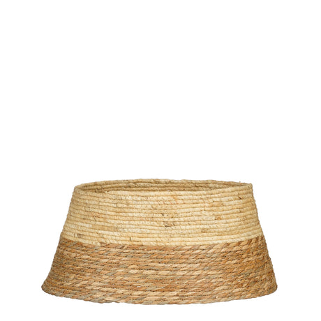 Christmas tree stand cover in two-tone seagrass, 50 cm diameter
